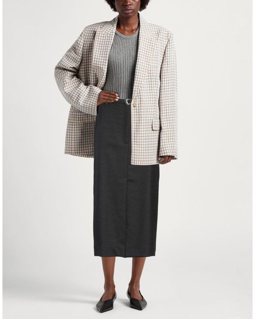 Sandro Black Midi Skirt