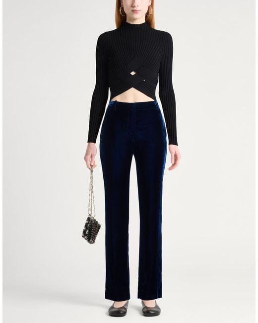 Nina Ricci Blue Pants Viscose, Cupro