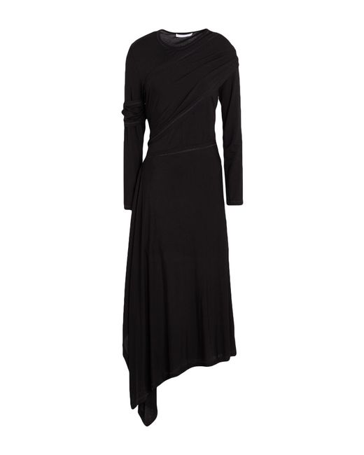 Helmut Lang Black Midi Dress
