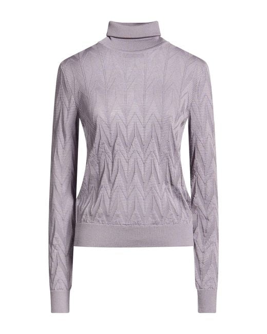 Missoni Purple Turtleneck Viscose, Wool, Polyamide, Elastane