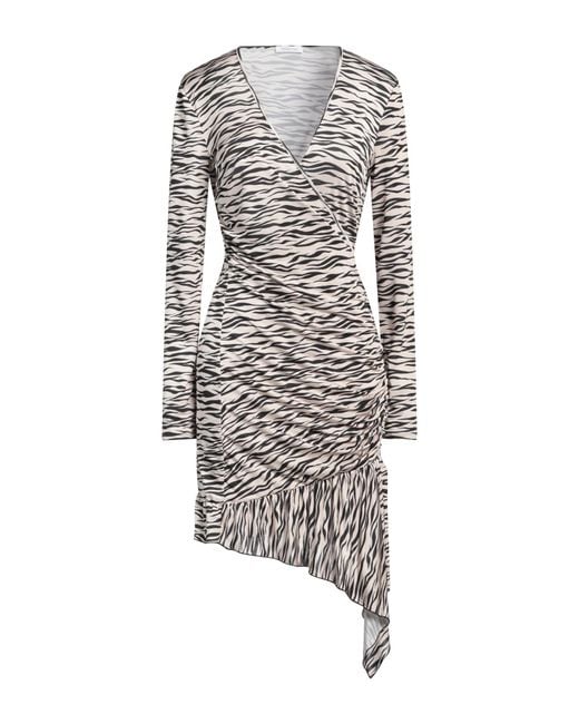Patrizia Pepe White Ivory Midi Dress Polyester, Elastane