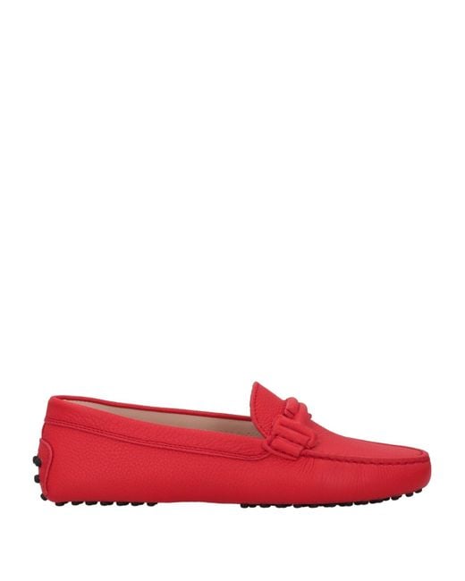 Tod's Red Loafers