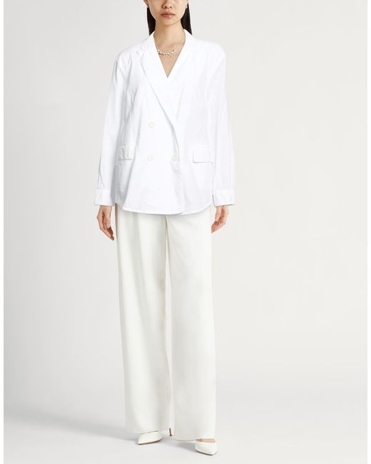 Aspesi White Blazer Cotton