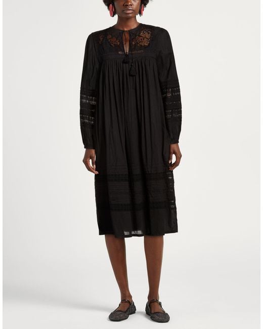 Antik Batik Black Midi Dress