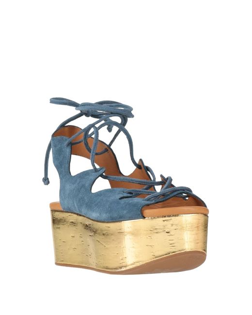 See By Chloé Blue Azure Sandals Leather