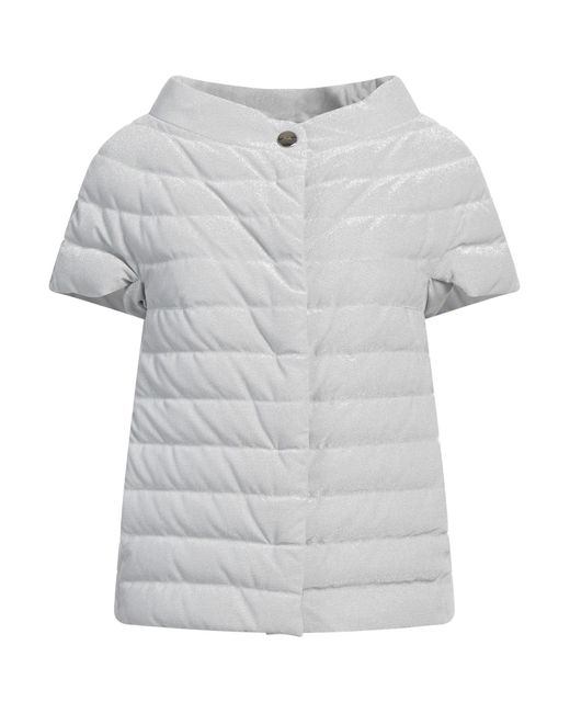Herno White Puffer Polyester, Polyamide, Cotton, Acetate