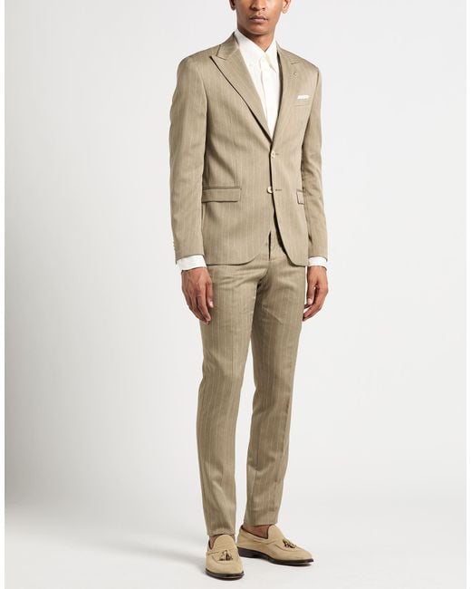 Berry & Brian Natural Suit Polyester, Elastane, Viscose for men