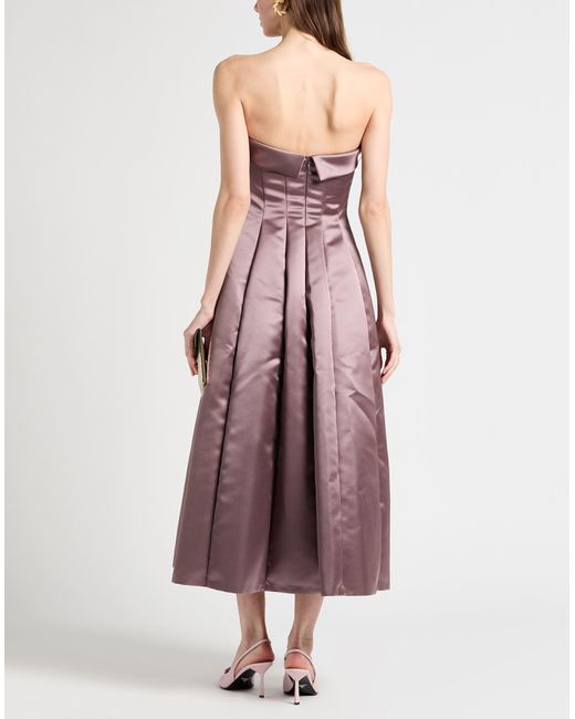 Philosophy Di Lorenzo Serafini Purple Midi-Kleid