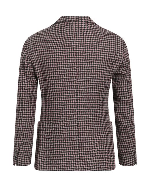 Lardini Brown Blazer Wool, Cotton, Polyamide for men