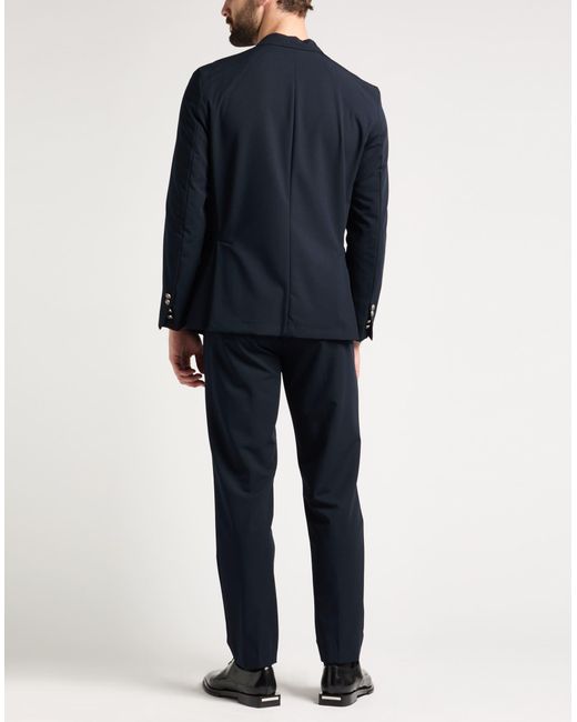 Bharnaba Blue Midnight Suit Polyester, Viscose, Elastane for men
