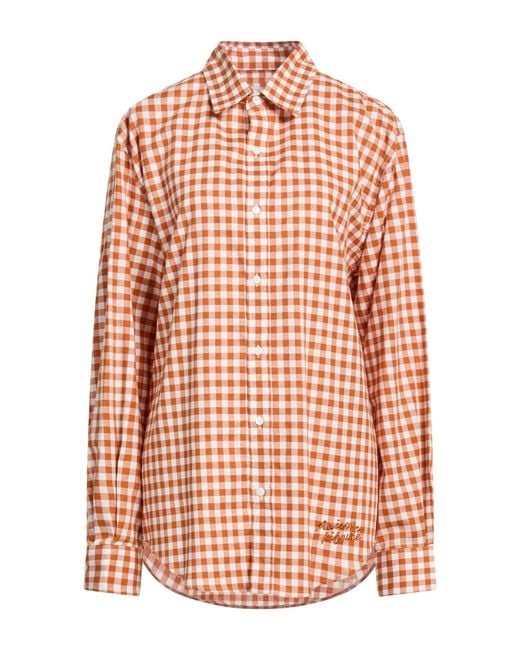 Maison Kitsuné Orange Shirt