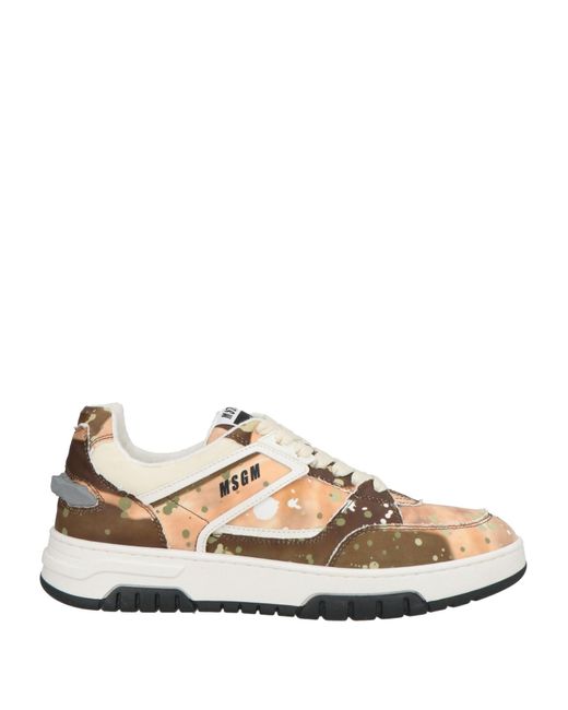 MSGM Natural Trainers for men