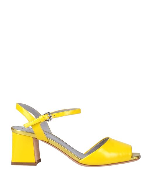 Pollini Yellow Sandals