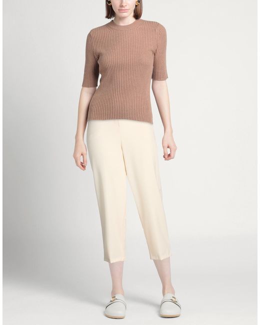 Motel Natural Pants Polyester, Viscose, Elastane