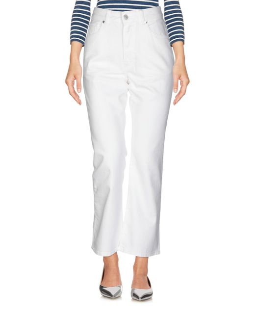 Grifoni White Jeans Cotton, Elastane