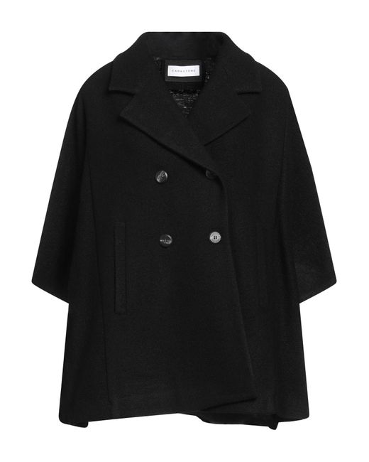 Caractere Black Overcoat & Trench Coat