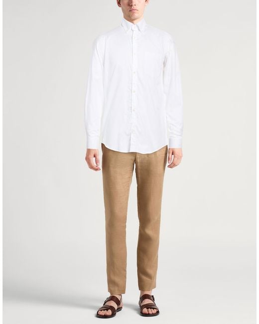 Paul & Shark White Shirt Cotton for men