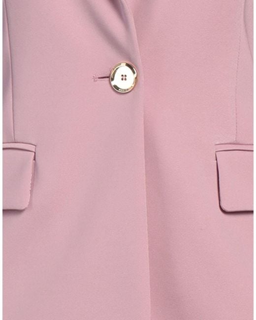 Pinko Pink Blazer Viscose, Polyamide, Elastane