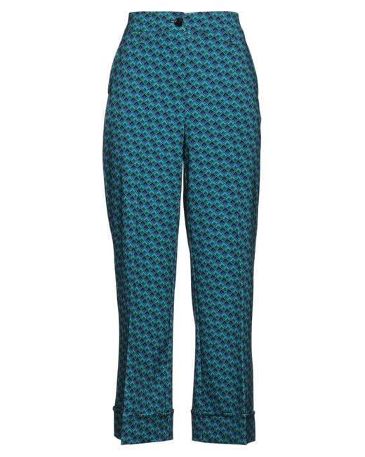 Olla Parèg Blue Pants Polyester, Elastane