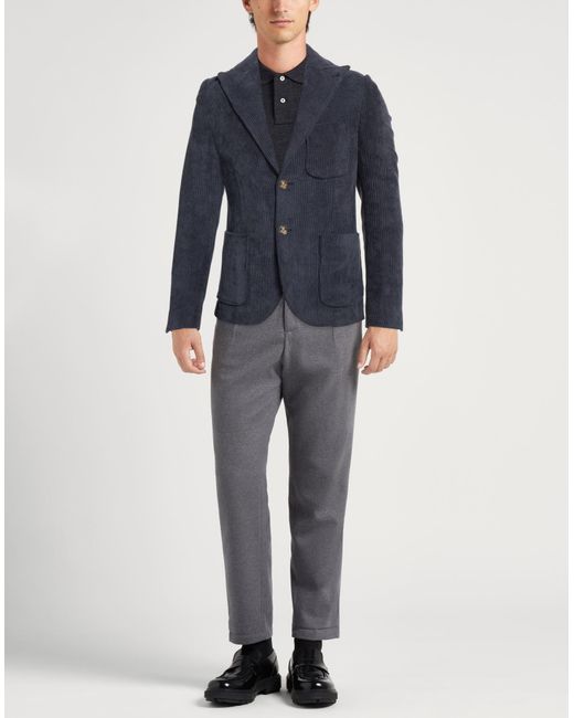 Daniele Alessandrini Blue Blazer for men