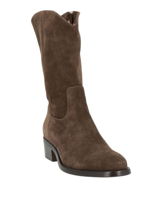 Agl Attilio Giusti Leombruni Brown Military Ankle Boots Leather