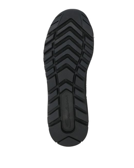 Santoni Black Sneakers