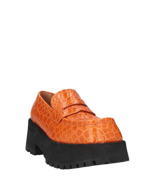 Marni Orange Mokassin