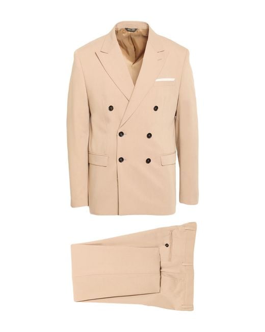 Berry & Brian Natural Suit Polyester, Viscose, Elastane for men