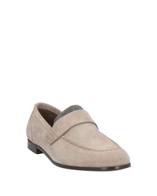 Brunello Cucinelli Gray Loafers