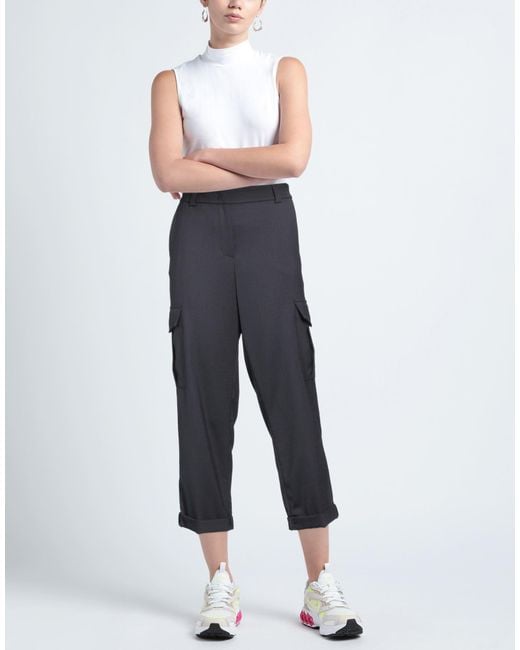 Peserico Blue Pants Wool, Polyester, Elastane
