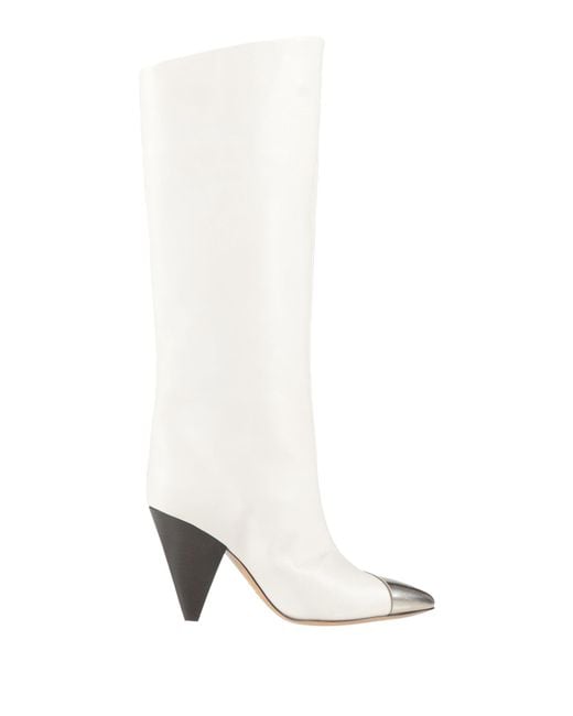 Isabel Marant White Boot Leather