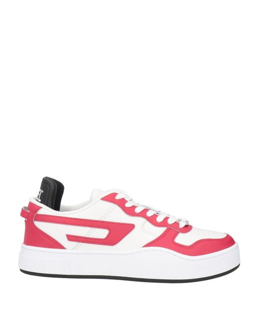 DIESEL Pink Two Tone Lace-up Sneakers for men