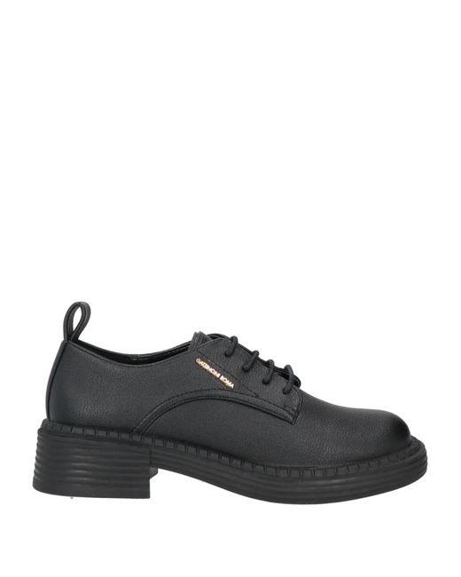 Gattinoni Black Lace-up Shoes