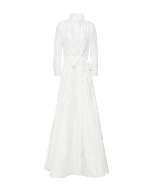 Carolina Herrera White Long Dress