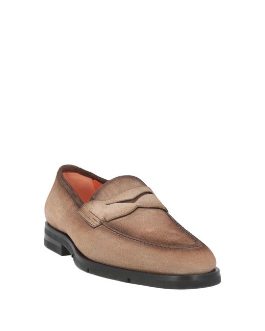 Santoni Brown Loafer for men