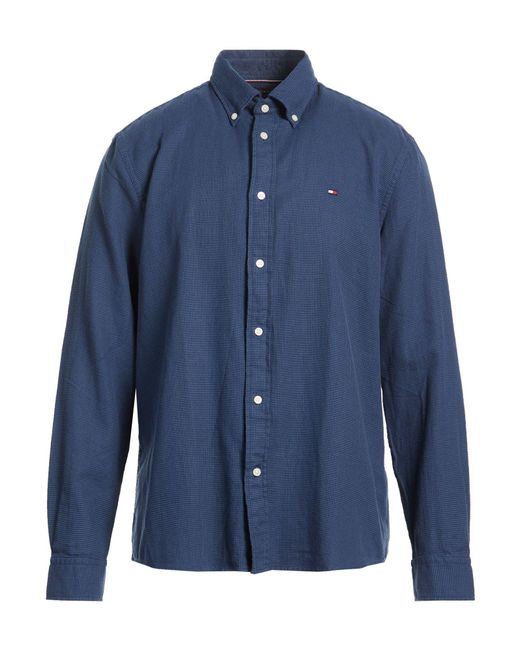 Tommy Hilfiger Blue Shirt Cotton for men