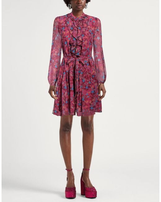 Saloni Red Mini Dress