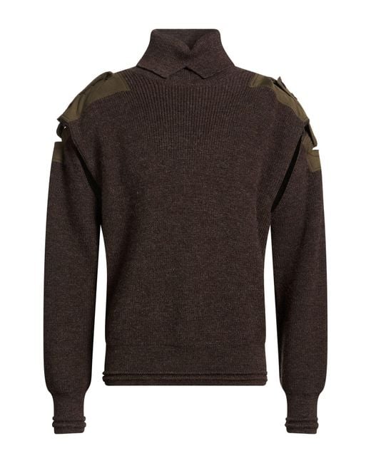 Burberry Brown Dark Turtleneck Wool for men