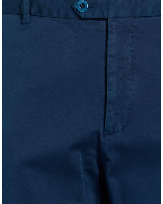 Etro Blue Pants Cotton, Elastane for men
