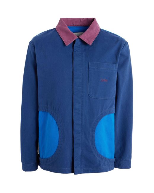 Arte' Blue Jones Trabal Jacket Midnight Jacket Cotton for men