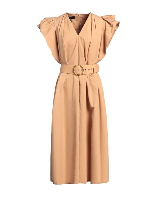 ESCADA Natural Midi-Kleid