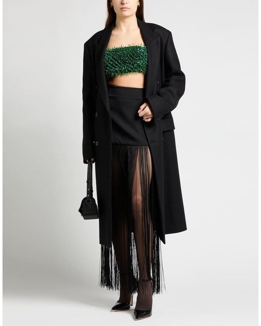 Jijil Black Maxi Skirt Polyester, Elastane