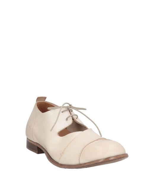 Moma Natural Lace-Up Shoes Calfskin