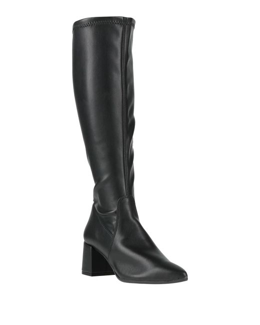 Francesco Brunelli Black Boot Textile Fibers