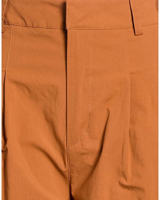 Manila Grace Orange Pants Cotton, Elastane