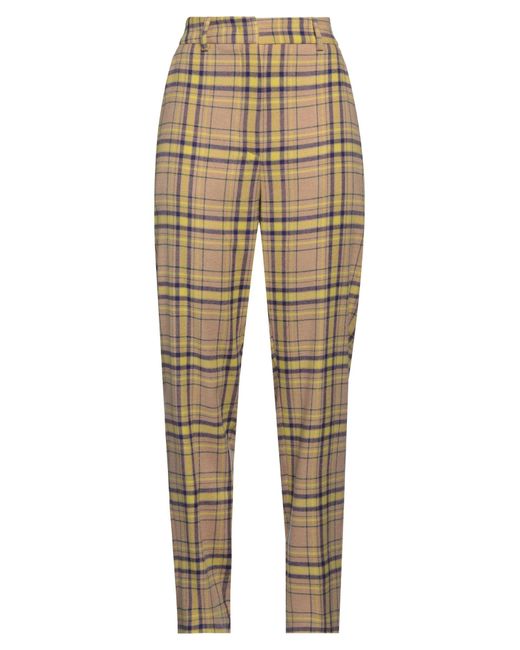 Niu Natural Camel Pants Polyester, Viscose, Wool, Elastane