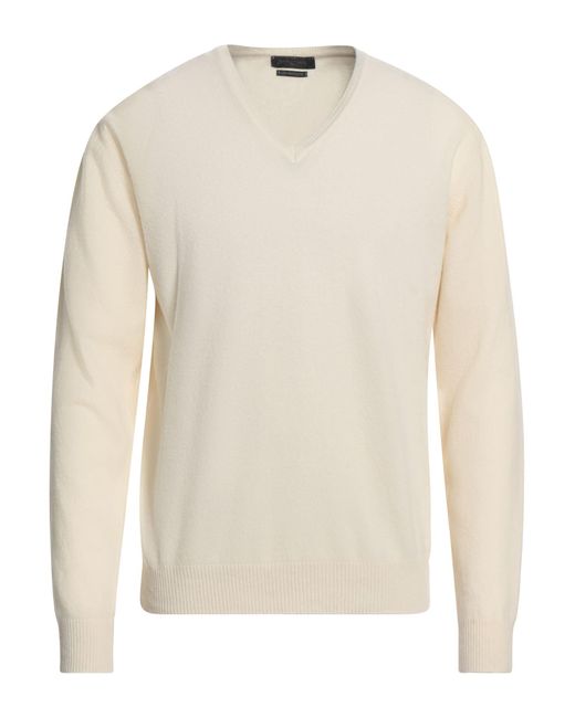 Daniele Fiesoli White Ivory Sweater Wool, Cashmere for men