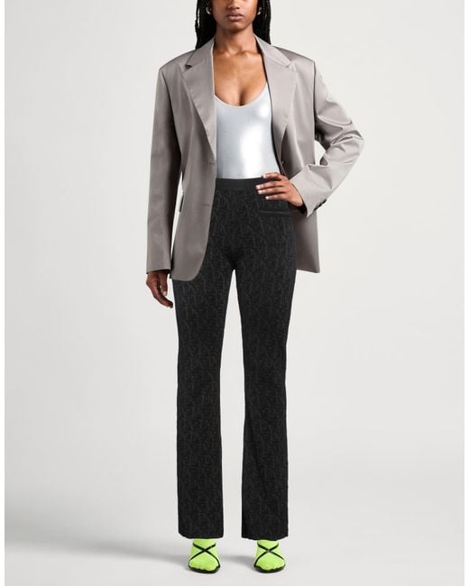 Palm Angels Black Pants Viscose, Polyester, Polyamide
