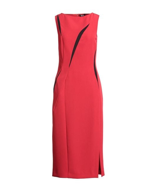 Just Cavalli Red Midi-Kleid