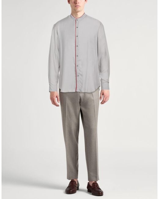 Giorgio Armani Gray Shirts for men